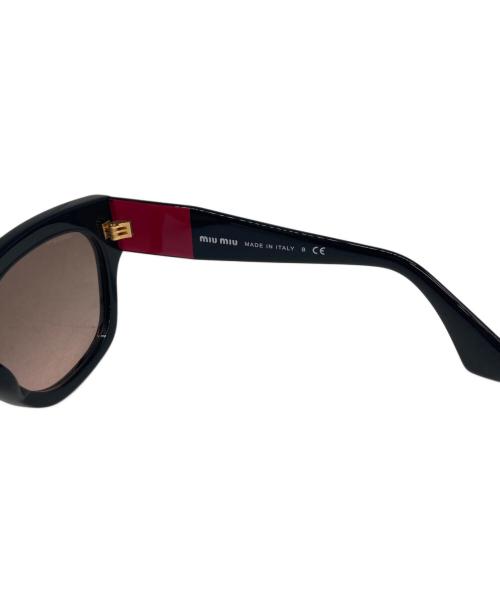 MIU MIU（ミュウミュウ）MIU MIU (ミュウミュウ) サングラス ブラックの古着・服飾アイテム