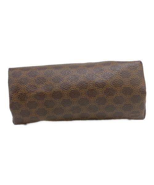 CELINE（セリーヌ）CELINE (セリーヌ) ポーチ マカダム柄 ブラウンの古着・服飾アイテム