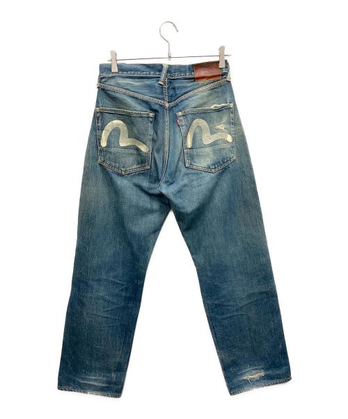 EVISU（エヴィス）EVISU (エヴィス) ホワイトカモメデニムパンツ インディゴ サイズ:SIZE 76cm (W30)の古着・服飾アイテム