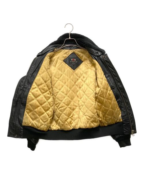 VAN JAC（ヴァン・ヂャケット）VAN JAC (ヴァン・ヂャケット) レザージャケット ブラック サイズ:SIZE Lの古着・服飾アイテム