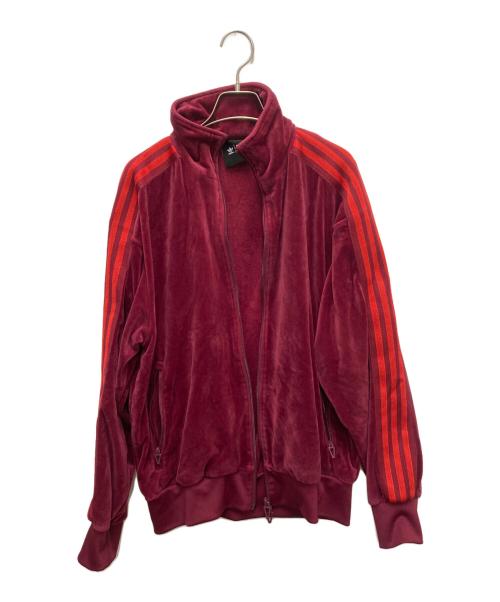 adidas（アディダス）adidas (アディダス) Ivy Park (アイヴィーパーク) ベロアジャケット レッド サイズ:Mの古着・服飾アイテム