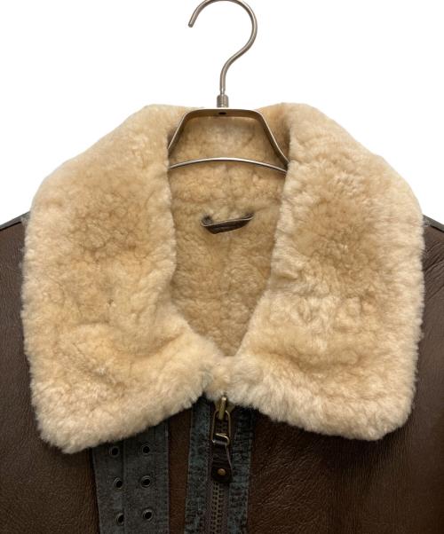 -（-）- (-) B-3 ムートンフライトジャケット ブラウン サイズ:SIZE Mの古着・服飾アイテム