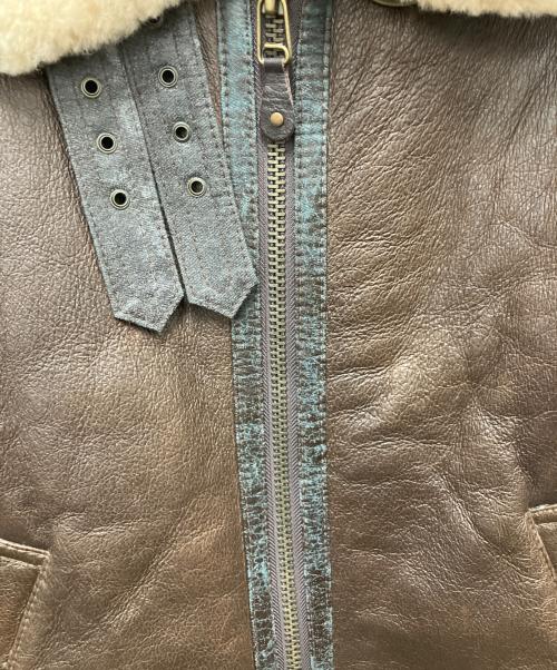 -（-）- (-) B-3 ムートンフライトジャケット ブラウン サイズ:SIZE Mの古着・服飾アイテム
