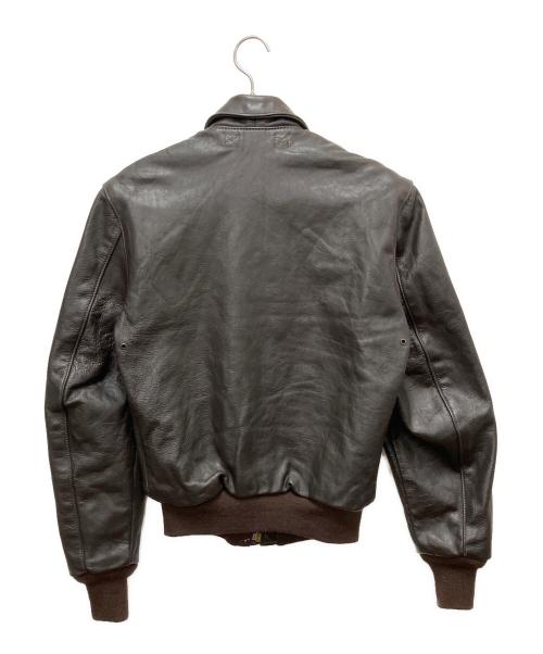 VANSON（バンソン）VANSON (バンソン) A-2 レザージャケット ブラウン サイズ:SIZE 38（約Lサイズ相当）の古着・服飾アイテム