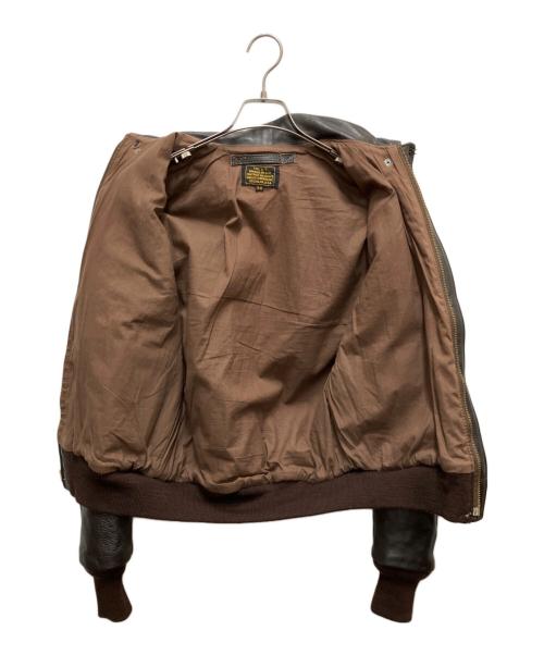VANSON（バンソン）VANSON (バンソン) A-2 レザージャケット ブラウン サイズ:SIZE 38（約Lサイズ相当）の古着・服飾アイテム