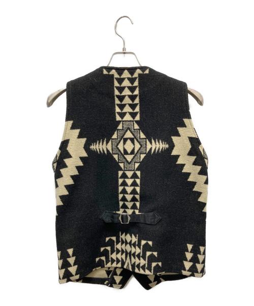 JELADO（ジェラード）JELADO (ジェラード) ウールベスト ベージュ×ブラック サイズ:SIZE 38の古着・服飾アイテム