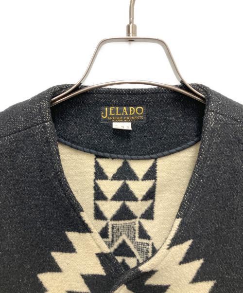 JELADO（ジェラード）JELADO (ジェラード) ウールベスト ベージュ×ブラック サイズ:SIZE 38の古着・服飾アイテム