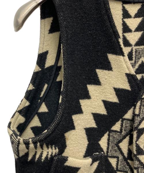 JELADO（ジェラード）JELADO (ジェラード) ウールベスト ベージュ×ブラック サイズ:SIZE 38の古着・服飾アイテム