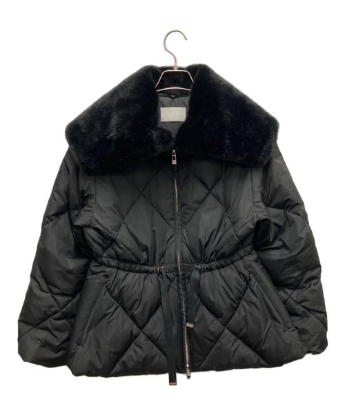 CELFORD（セルフォード）CELFORD (セルフォード) セルフォード ファー襟付きキルティングショートコート ブラック サイズ:SIZE36（約XS~Sサイズ相当）の古着・服飾アイテム