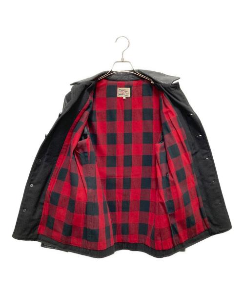 DUFFER（ダファー）DUFFER (ダファー) 切替レザージャケット ブラック サイズ:SIZE Lの古着・服飾アイテム