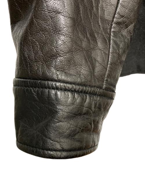 DUFFER（ダファー）DUFFER (ダファー) 切替レザージャケット ブラック サイズ:SIZE Lの古着・服飾アイテム