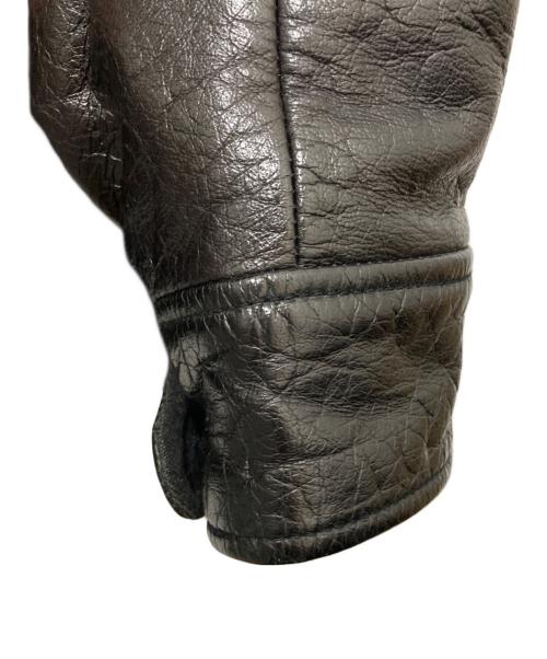 DUFFER（ダファー）DUFFER (ダファー) 切替レザージャケット ブラック サイズ:SIZE Lの古着・服飾アイテム