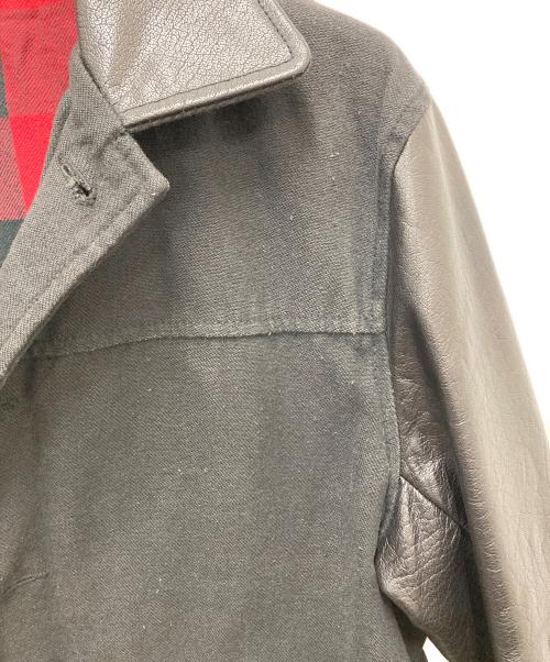 DUFFER（ダファー）DUFFER (ダファー) 切替レザージャケット ブラック サイズ:SIZE Lの古着・服飾アイテム