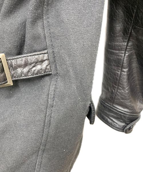 DUFFER（ダファー）DUFFER (ダファー) 切替レザージャケット ブラック サイズ:SIZE Lの古着・服飾アイテム