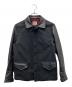 DUFFER（ダファー）の古着「切替レザージャケット」｜ブラック