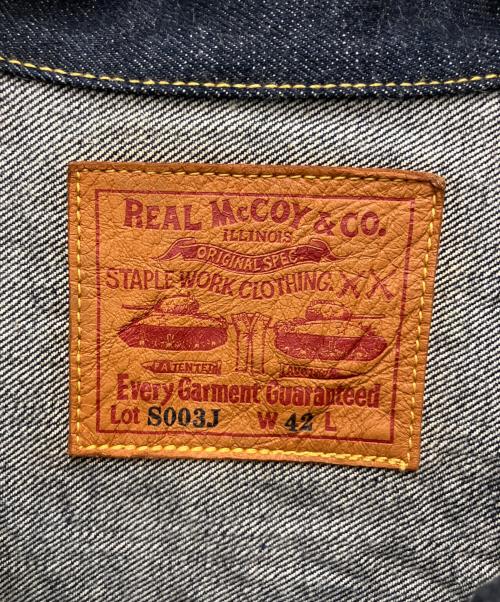 THE REAL McCOY'S（ザ・リアルマッコイズ）THE REAL McCOY'S (ザ・リアルマッコイズ) デニムジャケット 大戦モデル インディゴ サイズ:SIZE 42の古着・服飾アイテム