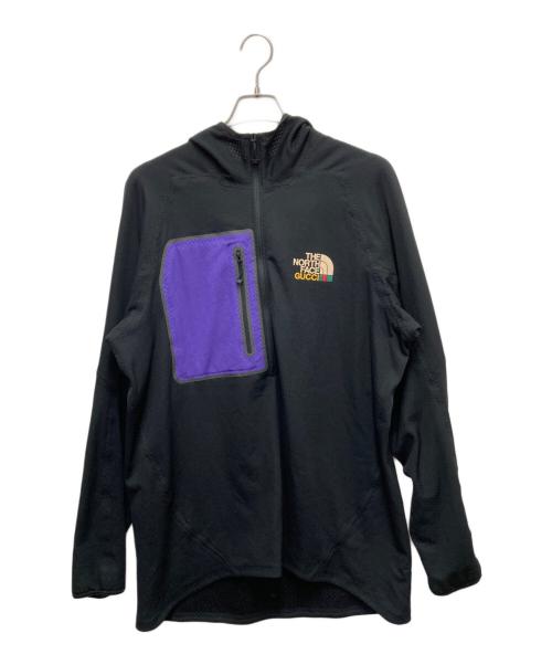THE NORTH FACE（ザ ノース フェイス）THE NORTH FACE (ザ ノース フェイス) GUCCI (グッチ) テクニカルジャージ ブラック×パープル サイズ:SIZE XLの古着・服飾アイテム