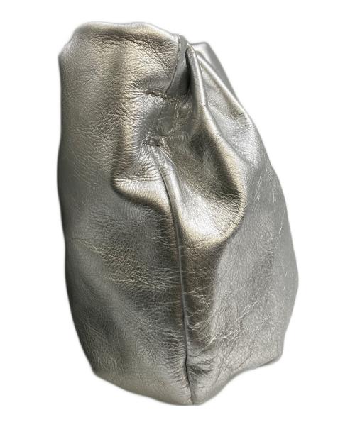 russet（ラシット）russet (ラシット) レザー巾着ショルダーバッグ silverの古着・服飾アイテム