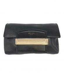 JIMMY CHOO（ジミーチュウ）の古着「チェーンショルダーバッグ」｜ブラック