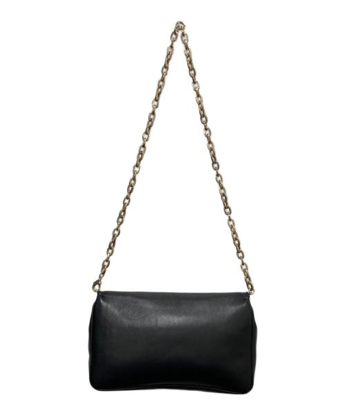 JIMMY CHOO（ジミーチュウ）JIMMY CHOO (ジミーチュウ) チェーンショルダーバッグ ブラックの古着・服飾アイテム