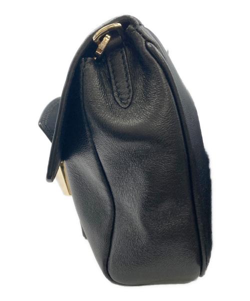 JIMMY CHOO（ジミーチュウ）JIMMY CHOO (ジミーチュウ) チェーンショルダーバッグ ブラックの古着・服飾アイテム