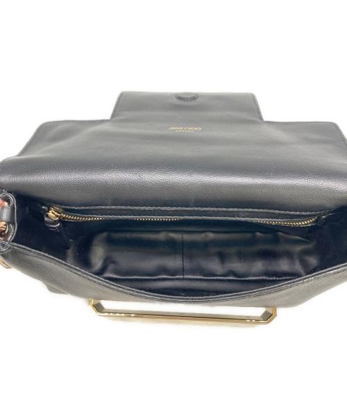 JIMMY CHOO（ジミーチュウ）JIMMY CHOO (ジミーチュウ) チェーンショルダーバッグ ブラックの古着・服飾アイテム