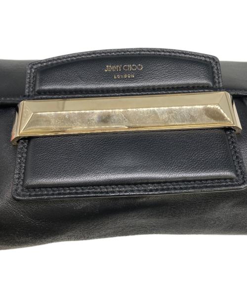 JIMMY CHOO（ジミーチュウ）JIMMY CHOO (ジミーチュウ) チェーンショルダーバッグ ブラックの古着・服飾アイテム