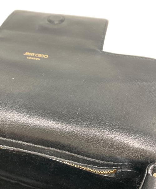 JIMMY CHOO（ジミーチュウ）JIMMY CHOO (ジミーチュウ) チェーンショルダーバッグ ブラックの古着・服飾アイテム