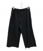 HOMME PLISSE ISSEY MIYAKEオム プリッセ イッセイ ミヤケ）の古着「プリーツパンツ」｜ブラック