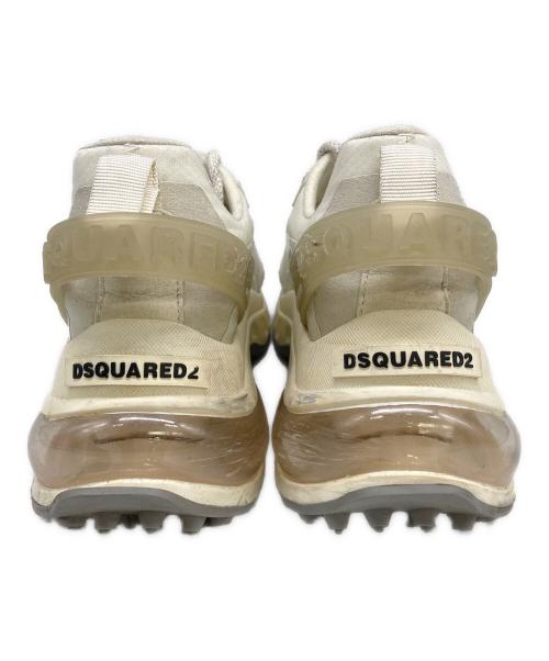 DSQUARED2（ディースクエアード）DSQUARED2 (ディースクエアード) バブルスニーカー ベージュ サイズ:40（約25.0㎝）の古着・服飾アイテム