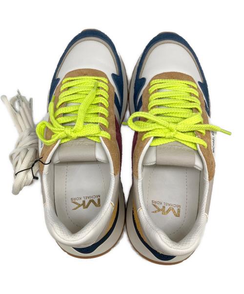 MICHAEL KORS（マイケル・コース）MICHAEL KORS (マイケル・コース) ローカットスニーカー ホワイト×ネイビー サイズ:8.5Mの古着・服飾アイテム