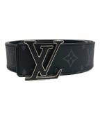 LOUIS VUITTONルイ ヴィトン）の古着「ベルトLV イニシャル」｜ブラック