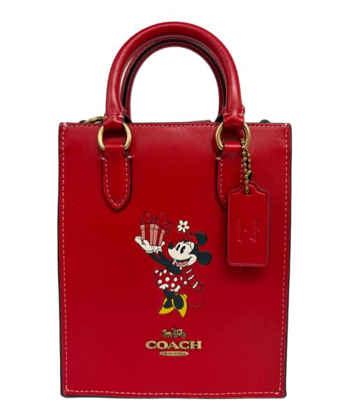 COACH（コーチ）COACH (コーチ) DISNEY (ディズニー) ショルダーバッグ ノース／サウス ミニ トート / ミニーマウス レッドの古着・服飾アイテム