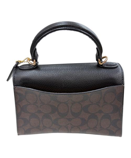 COACH（コーチ）COACH (コーチ) ショルダーバッグ ペッパー サッチェル シグネチャー ブラックの古着・服飾アイテム
