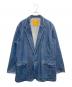 Yohji Yamamoto pour homme（ヨウジヤマモト プールオム）の古着「デニムハーフコート」｜インディゴ