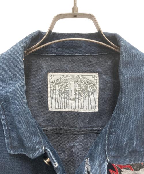 FERRE JEANS（フリージーンズ）FERRE JEANS (フリージーンズ) ペイントデニムジャケット ブラック サイズ:SIZE 44の古着・服飾アイテム
