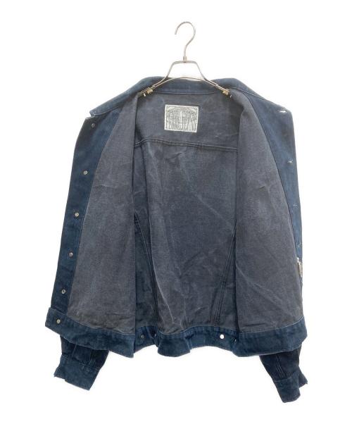 FERRE JEANS（フリージーンズ）FERRE JEANS (フリージーンズ) ペイントデニムジャケット ブラック サイズ:SIZE 44の古着・服飾アイテム