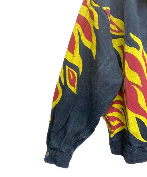 FERRE JEANS（フリージーンズ）FERRE JEANS (フリージーンズ) ペイントデニムジャケット ブラック サイズ:SIZE 44の古着・服飾アイテム