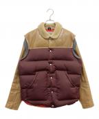 UNDERCOVERISMアンダーカバーイズム）の古着「切替ダウンジャケット」｜ブラウン