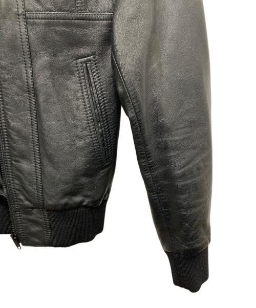 CELINE（セリーヌ）CELINE (セリーヌ) ラムレザージャケット ブラック サイズ:44の古着・服飾アイテム