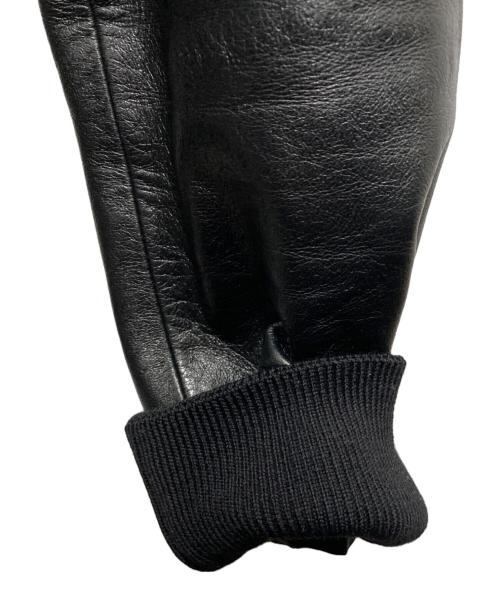 CELINE（セリーヌ）CELINE (セリーヌ) ラムレザージャケット ブラック サイズ:44の古着・服飾アイテム