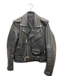 FREEDOM（フリーダム）の古着「レザーライダースジャケット」｜ブラック