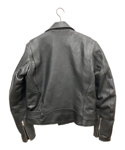 FREEDOM（フリーダム）FREEDOM (フリーダム) レザーライダースジャケット ブラック サイズ:SIZE 44の古着・服飾アイテム