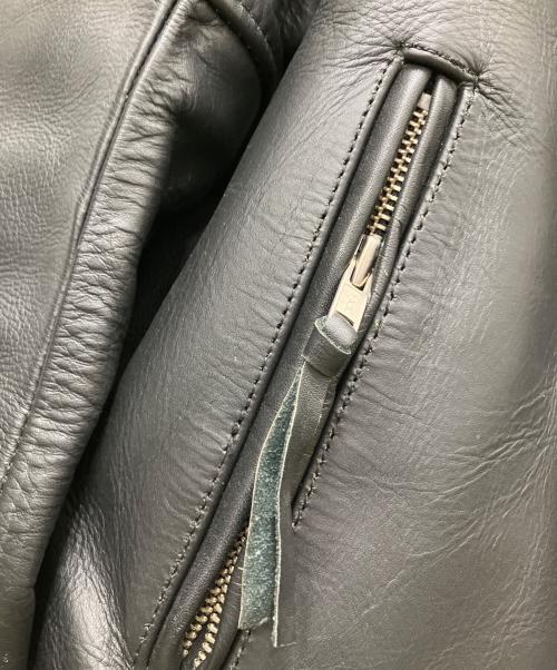 FREEDOM（フリーダム）FREEDOM (フリーダム) レザーライダースジャケット ブラック サイズ:SIZE 44の古着・服飾アイテム