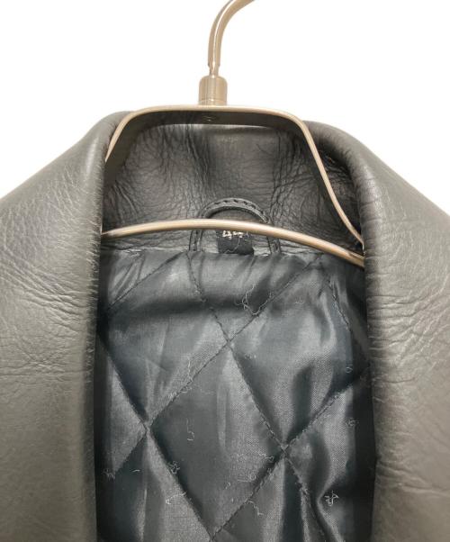 FREEDOM（フリーダム）FREEDOM (フリーダム) レザーライダースジャケット ブラック サイズ:SIZE 44の古着・服飾アイテム