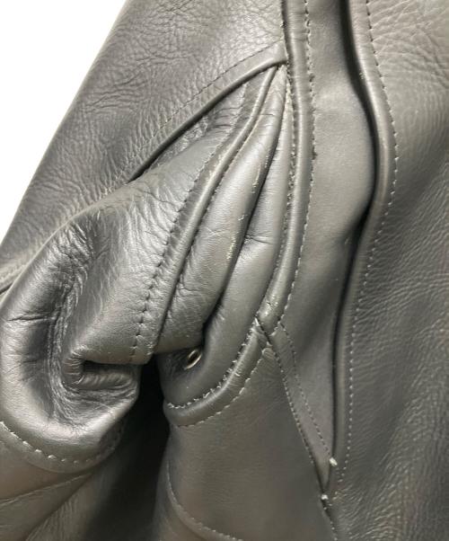 FREEDOM（フリーダム）FREEDOM (フリーダム) レザーライダースジャケット ブラック サイズ:SIZE 44の古着・服飾アイテム