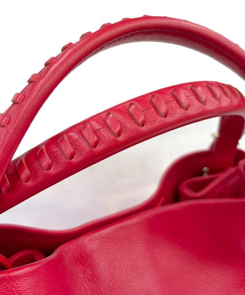 土屋鞄（ツチヤカバン）土屋鞄 (ツチヤカバン) トートバッグ  クラルテアークキャリー レッドの古着・服飾アイテム