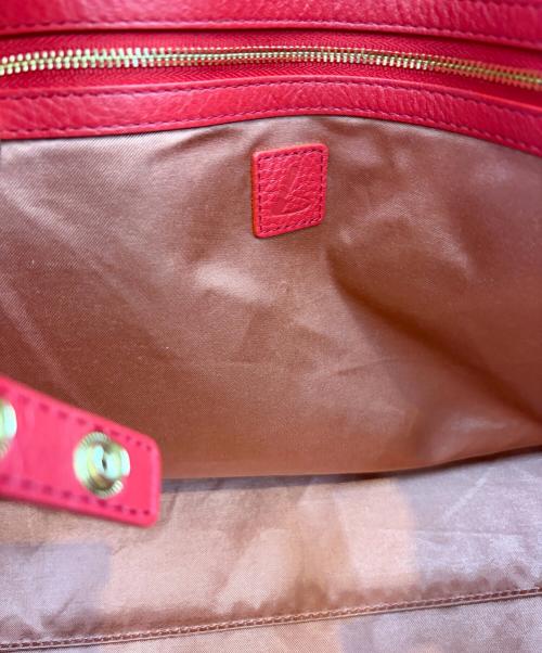 土屋鞄（ツチヤカバン）土屋鞄 (ツチヤカバン) トートバッグ  クラルテアークキャリー レッドの古着・服飾アイテム