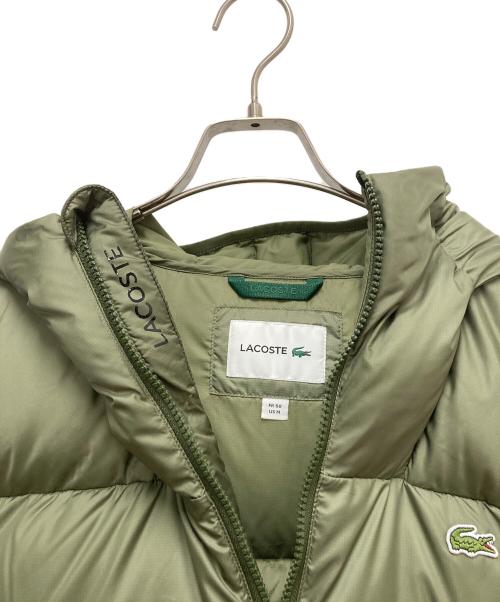 LACOSTE（ラコステ）LACOSTE (ラコステ) バックステッチダウンジャケット グリーン サイズ:SIZE Mの古着・服飾アイテム