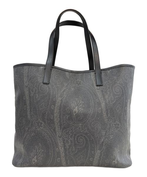 ETRO（エトロ）ETRO (エトロ) ペイズリー柄トートバッグ ブラックの古着・服飾アイテム